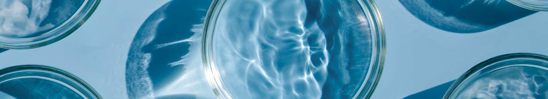 Laboratory glass dishes symbolizing clinical trials and data-driven consulting