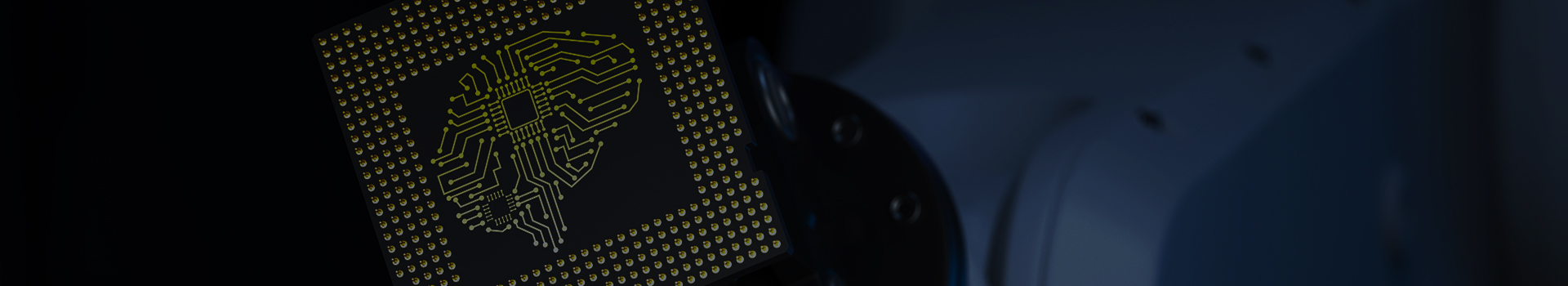 A semiconductor chip symbolizing regulatory approval and technological innovation in AI-based medical devices